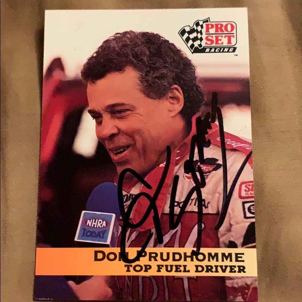 Authentic Don Prudhomme autograph